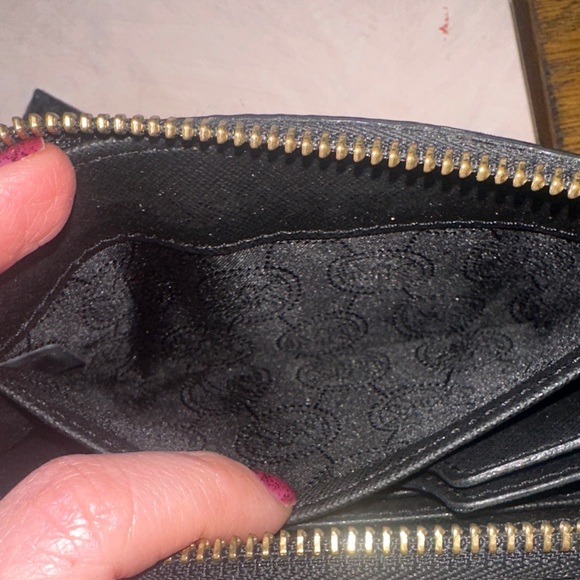 Michael Kors Black Textured Wristlet with Gold Accents - Picture 11 of 11